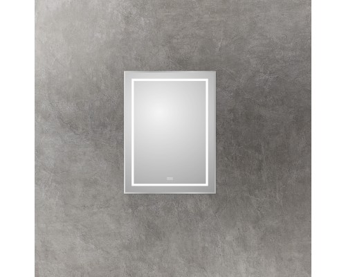 Зеркало BelBagno Kraft 60 SPC-KRAFT-600-800-LED-TCH-WARM с подсветкой Сатин с сенсорным выключателем и подогревом