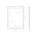 Зеркало BelBagno Kraft 60 SPC-KRAFT-600-800-LED-TCH-WARM с подсветкой Сатин с сенсорным выключателем и подогревом