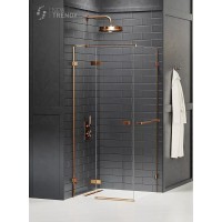 Душевое ограждение NEW TRENDY AVEXA COPPER BRUSHED L 90x110x200 медь