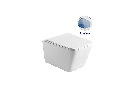 Унитаз подвесной Vincea Q-Line VT1-12 ультратонкое сиденье soft close P-trap