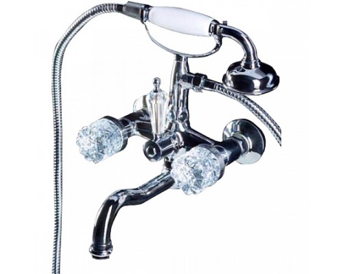 Смеситель для ванны(душевой комплект Boheme CRYSTAL 273-CRST хром