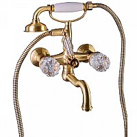 Смеситель для ванны(душевой комплект) Boheme CRYSTAL 313-CRST бронза