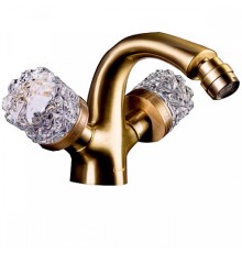 Смеситель для биде Boheme CRYSTAL бронза