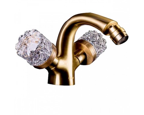 Смеситель для биде Boheme CRYSTAL 316-CRST бронза