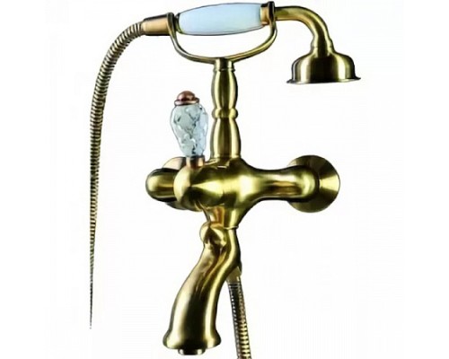 Смеситель для ванны(душевой комплект) Boheme CRYSTAL 303-CRST бронза