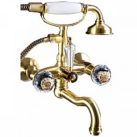 Смеситель для ванны(душевой комплект) Boheme FLORA 313-FL бронза