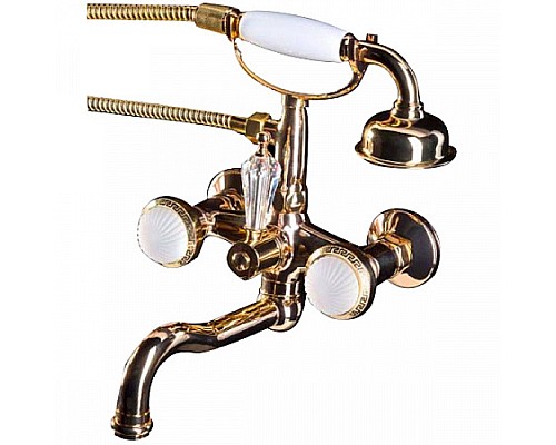 Смеситель для ванны(душевой комплект) Boheme SATINE 293-ST золото