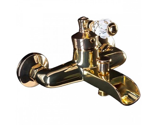 Смеситель для ванны Boheme VOGUE CRYSTAL 213-CRST золото