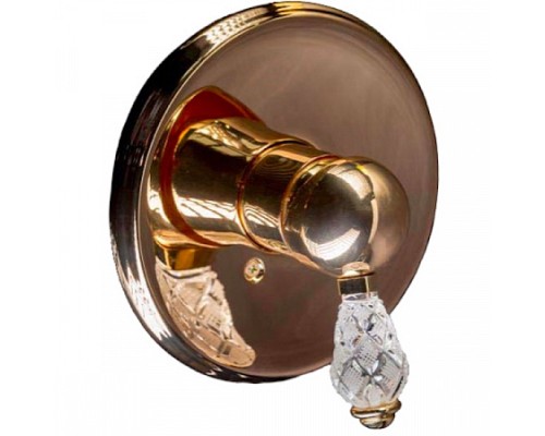 Смеситель встроенный Boheme CRYSTAL 285-CRST золото