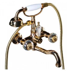 Смеситель для ванны(душевой комплект) Boheme FLORA 293-FL золото