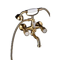 Смеситель для ванны(душевой комплект) Boheme Royal Cristal 313-RoyalCRST бронза