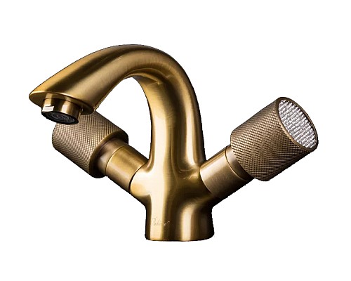 Смеситель для умывальника Boheme Royal Cristal 311-RoyalCRST бронза