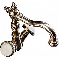 Смеситель для умывальника высокий Boheme SATINE 292-ST золото
