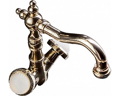 Смеситель для умывальника высокий Boheme SATINE 292-ST золото