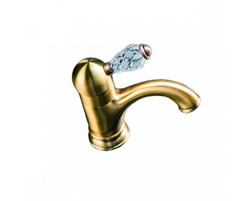 Смеситель для умывальника Boheme CRYSTAL 301-CRST бронза