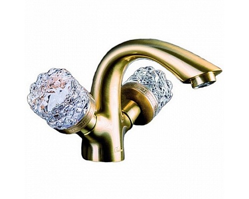 Смеситель для умывальника Boheme CRYSTAL 311-CRST бронза