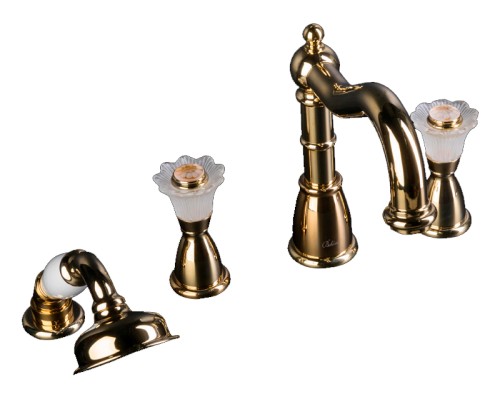 Смеситель врезной Boheme Сamelia 395-Camelia золото