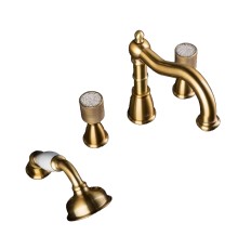 Смеситель врезной Boheme Royal Cristal 391-RoyalCRST бронза
