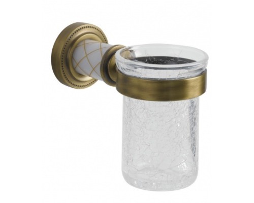 Стакан для зубных щеток Boheme Murano Cristal 10904-CRST-BR