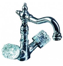 Смеситель для умывальника высокий Boheme CRYSTAL хром