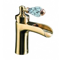 Смеситель для умывальника Boheme VOGUE CRYSTAL 201-CRST бронза