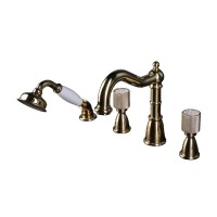 Смеситель врезной Boheme Royal Cristal 395-RoyalCRST золото