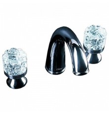 Смеситель для раковины на 3 отверстия Boheme CRYSTAL хром