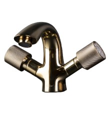 Смеситель для умывальника Boheme Royal Cristal 291-RoyalCRST золото