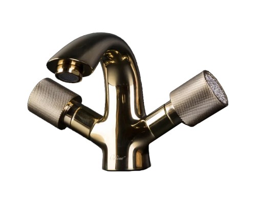 Смеситель для умывальника Boheme Royal Cristal 291-RoyalCRST золото