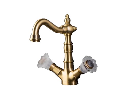 Смеситель для умывальника высокий Boheme Сamelia 312-Camelia бронза