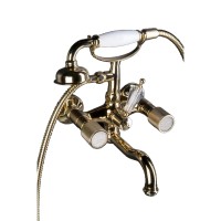 Смеситель для ванны(душевой комплект) Boheme Royal Cristal 293-RoyalCRST золото