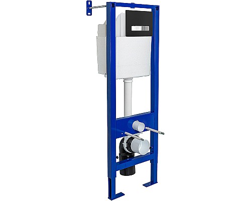 Инсталляция Berges Atom 410 040342 для унитаза с Черной Хром глянец клавишей смыва