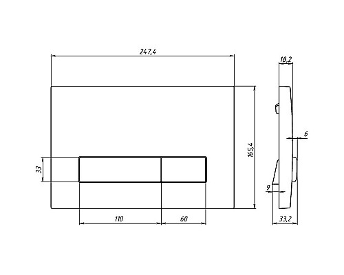 Инсталляция Berges Atom 410 040342 для унитаза с Черной Хром глянец клавишей смыва