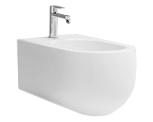 Биде Kerasan Flo 3123 подвесное с одним отверстием под смеситель