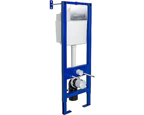 Инсталляция Berges Atom 410 040338 для унитаза с клавишей смыва Хром