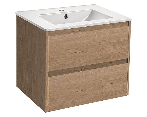 Тумба под раковину Vincea Gio 60 VMC-2G600NO подвесная N.Oak