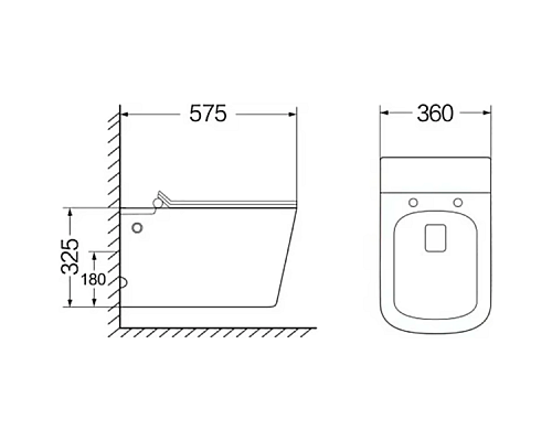 Комплект унитаза с инсталляцией SantiLine SL-5032 подвесной с сиденьем Микролифт