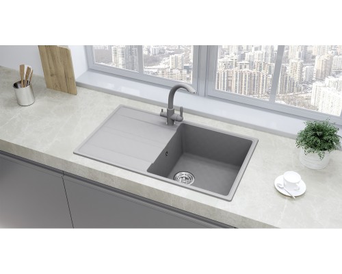 Кухонная мойка Ulgran Quartz Prima 850-05 бетон