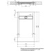 Душевой поддон из искусственного камня Aquanet Delight 140x80 Белый