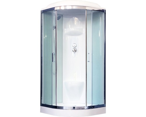 Душевая кабина Royal Bath НК 90x90 стекло прозрачное задняя стенка Белая
