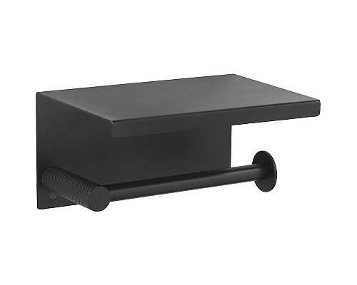 Держатель туалетной бумаги Boheme Uno 10971-B Черный матовый