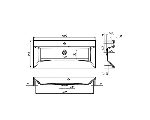 Раковина Art&Max AM-LAV-1000-MR-FА Белая