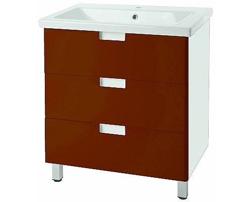 Тумба под раковину Bellezza Пегас 80 4630413140039 Красная