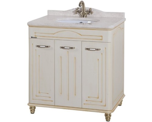 Тумба под раковину Bellezza Аллегро Люкс 100 4637517000351 Бежевая патина Золото