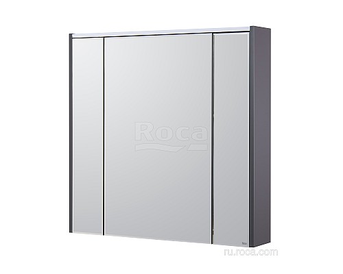 Зеркальный шкаф Roca Ronda 80 ZRU9302970 белый глянец/антрацит
