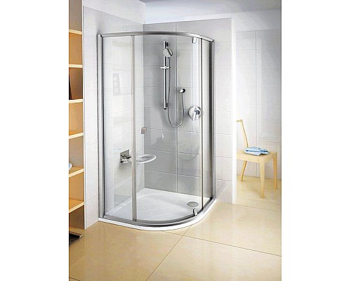 Полукруглая душевая кабина Ravak Pivot 37644101Z1 80 белый прозрачный