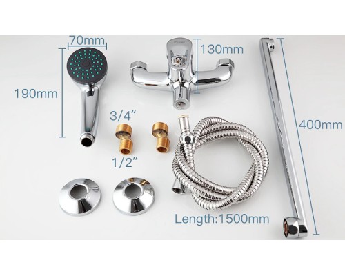 Смеситель для ванны Frap H13 F2213 универсальный Хром