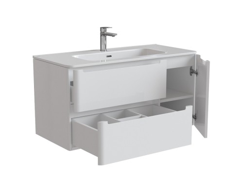 Тумба с раковиной IDDIS Edifice 100 подвесная белая EDI10W1i95K