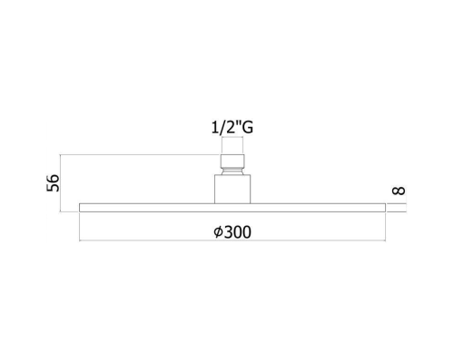 Верхний душ Paffoni Master King ZSOF079BO Белый матовый