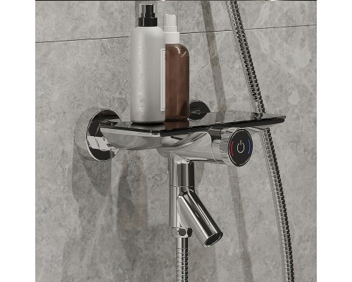 Смеситель для ванны Iddis Shelfy Хром
